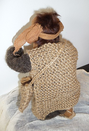 Bekleidungsset aus Jute - Handarbeit - 5-teilig